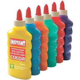 Instant Cola Blanca de Color Surtido para Decoración y Manualidades 180 mL - Pegamento sin Disolventes (6 Unidades) (6 Unidades) Precio: 11.49999972. SKU: B1KK64EPY9