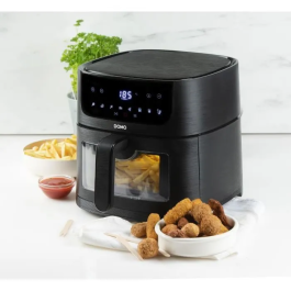 Domo DO540FR Freidora de Aire Caliente, 6L, Pantalla Digital, 8 Programas, Deli-Fryer