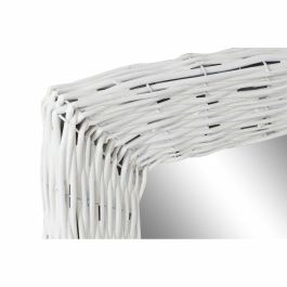 Espejo de pared DKD Home Decor Blanco Cottage Trenzado 53,5 x 4 x 62,5 cm Espejo de pared DKD Home Decor Blanco Cottage Trenzado 53,5 x 4 x 62,5 cm
