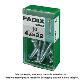 Fadix 10922598 Caja 10 Unid. Tornillo Rosca Chapa Cr Autot. 4,8x32mm