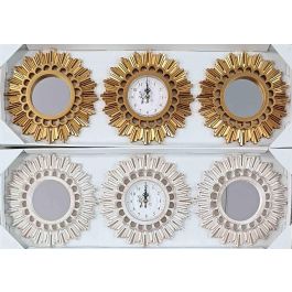 Reloj Urban DKD Home Decor Blanco Dorado 2.5 x 25 x 25 cm Set de 3 (2 Unidades) Precio: 17.78999959. SKU: B15MX6GM4E