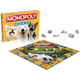 Winning Moves Monopoly Dogs - WIN5036905054669 - Juego de mesa Monopoly con perros de diferentes razas