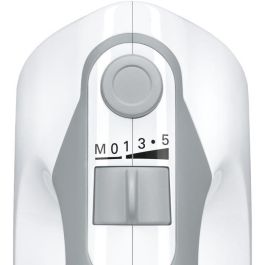 Batidora Bosch - MFQ36440 - 450 W - 5 velocidades - 2 batidores / 2 ganchos amasadores de acero inoxidable - Bol graduado con tapa - Blanco / Gris Batidora Bosch - MFQ36440 - 450 W - 5 velocidades - 2 batidores / 2 ganchos amasadores de acero inoxidable - Bol graduado con tapa - Blanco / Gris