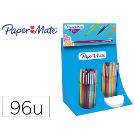 Papermate Rotulador Flair Punta de Fibra Expositor 96 Unidades Colores Surtidos Trazo 1 mm Precio: 150.49999965. SKU: B1E2Y9B9NC