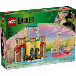 LEGO 75681 Glinda, Elphaba y Nessarose en Shiz University Set de Construcción de Fantasía, Edificio 2 plantas, Balcones, Sala Libros, Accesorios Oz +7 años