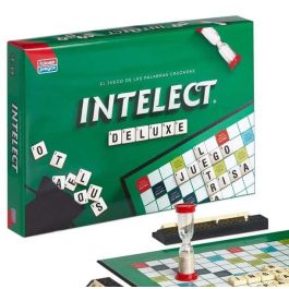 Falomir Juego Intelect Deluxe con Fichas de Madera, Tablero de Cartón, Marcador y Reloj