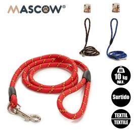 Correa para Mascota Mascow Rayas Fina, 120x1.2x6 cm, Poliéster, Colores Surtidos - Azul, Negro, Rojo (24 Unidades) Correa para Mascota Mascow Rayas Fina, 120x1.2x6 cm, Poliéster, Colores Surtidos - Azul, Negro, Rojo (24 Unidades)