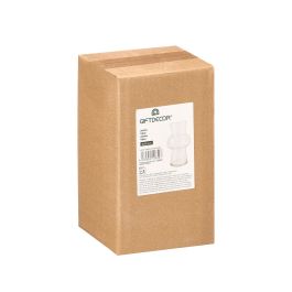 Giftdecor Florero Cristal Burbuja Transparente 20 cm Alto x 12 cm Ancho x 12 cm Largo con Boca de 8 cm (Set de 12)