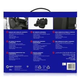 Sparco SPCS442BK Juego Completo Fundas Asiento Coche Sport Negras Universal 5 Cabezales Cremalleras Asientos Traseros Lavables Sparco SPCS442BK Juego Completo Fundas Asiento Coche Sport Negras Universal 5 Cabezales Cremalleras Asientos Traseros Lavables
