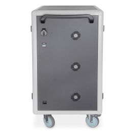 Digitus Armario de Carga Móvil para 30 Portátiles/Tabletas hasta 15.6", USB-C, con Desinfección UV-C, 540W, Negro, Ruedas, Gestión de Cables, Cierre con Llave