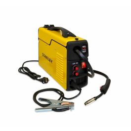 Stanley Soldadora Inverter MIG sin Gas 100A para alambre con núcleo de fundente 0.9mm. Semiautomática, intensidad regulable 10-100A.