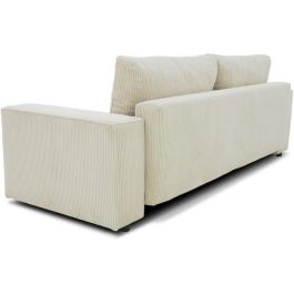 Sofá recto convertible de 3 plazas JOSH - pana beige - Caja de almacenamiento - L239xP86xH85cm Sofá recto convertible de 3 plazas JOSH - pana beige - Caja de almacenamiento - L239xP86xH85cm