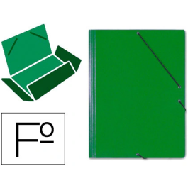 Saro Carpeta Tres Solapas Cartón Folio Color Verde Cierre Gomas Alta Calidad 1250 g/m² Reciclado 95% Precio: 53.58999976. SKU: B1D4KL2C28