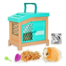 Little Live Pets Cobaya Mamá Interactiva con Casa de Lujo, +20 Sonidos y 3 Crías Bebés Sorpresa Recién Nacidas 33 cm
