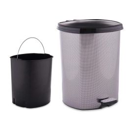 Papelera Plastico Pedal Fibra Carbono 11L Berilo 26X33CM (6 Unidades) Precio: 76.4999994. SKU: B163XZ5BX8