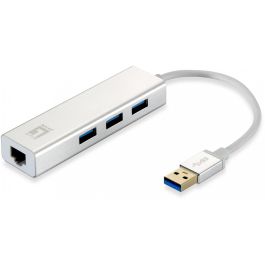 LevelOne USB-0503 Adaptador USB 3.0 a RJ45 Gigabit Ethernet con 3 Puertos USB 3.0 10/100/1000Mbps Plata/Blanco Precio: 38.50000022. SKU: B1978JR5SH