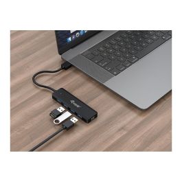 EQUIP HUB USB LIFE A 4 PUERTOS USB 3.2 INCLUYE ADAPTADOR USB-C