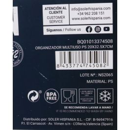 Quttin Organizador Multiuso 20 x 32.5 x 7 cm (12 Unidades)