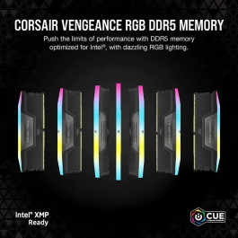 Corsair 32GB DDR5 Vengeance RGB Kit (2x16GB) 6400MHz CL36 Negro para PC