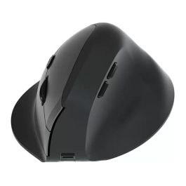 EQUIP Ratón Ergonómico Vertical 245120 Inalámbrico 2.4GHz y Bluetooth, 6 Botones, 1600 DPI, Negro, Para Mano Derecha, Diseño Ergonomische Maus