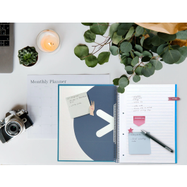 Antartik Cuaderno espiral A4 forrado 120 hojas 90 gr azul oscuro