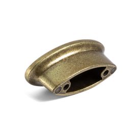 Giusti Tirador y Pomo Oasis Porcelana Marfil / Bronce - 1 Agujero o 128mm - 28x62mm para Muebles, Puertas