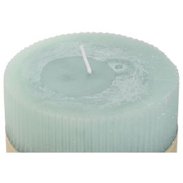 DKD Home Decor Velas de Cera Turquesa para Ambiente Básico, 10x10x10 cm, 650 gr, Pack de 6 Unidades