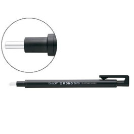 Tombow Portagomas Mono Zero Goma Redonda 2,3 mm Diámetro, Recargable, Color Negro Precio: 19.49999942. SKU: B19MTMGH5P