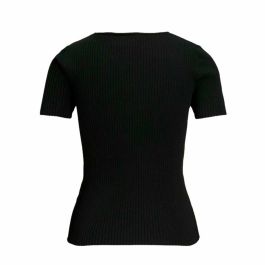Camiseta de Manga Corta Mujer Jack & Jones Jxsky Ss Knit Negro