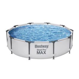 BESTWAY Steel Pro Max Tubular Piscina Sobre Suelo 305x76 cm 1249 L/H Depuradora de Cartucho