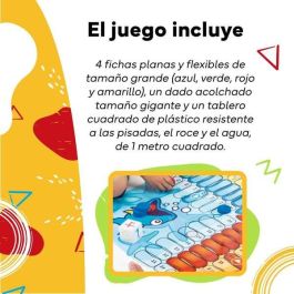 Juego parchis gigante suelo 100x100 cm Juego parchis gigante suelo 100x100 cm