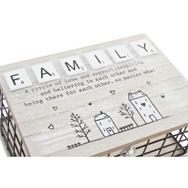 DKD Home Decor Caja Organizadora Decorativa Scandi de MDF y Metal, Colores Natural y Negro, Pack de 4 Unidades (Ancho 25cm, Largo 17cm, Alto 11cm) DKD Home Decor Caja Organizadora Decorativa Scandi de MDF y Metal, Colores Natural y Negro, Pack de 4 Unidades (Ancho 25cm, Largo 17cm, Alto 11cm)
