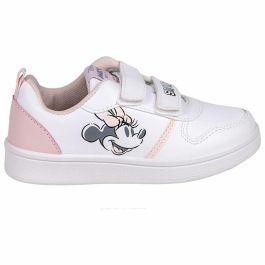 Zapatillas Deportivas Infantiles Minnie Mouse Velcro Blanco