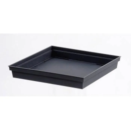 Eda Maceta XXL Tuscany Cuadrada 43.3 x 43.3 x H 80 cm 98 L Gris Antracita