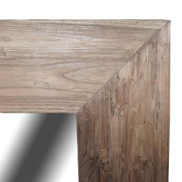 DKD Home Decor Espejo Moderno Indo 2c25 Natural 80 x 3 x 180 cm Teca reciclada Cristal