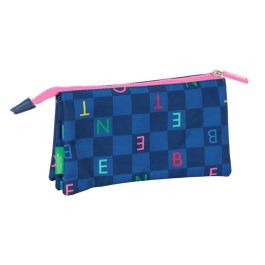 Safta Portatodo Triple 0,6 L Benetton Damero Escolar