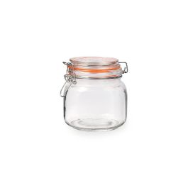 Quid Tarro Hermético Vidrio New Canette 0,7 L Transparente Cierre Conserva Apto Lavavajillas (6 Unidades)