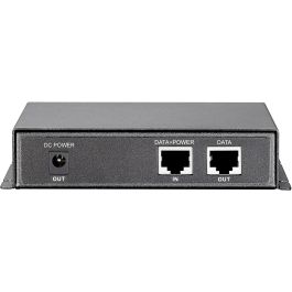 LevelOne POS-4002 Splitter PoE Alta Potencia 24V 10/100Base-T IEEE 802.3x para Redes Ethernet Cat5 Color Negro