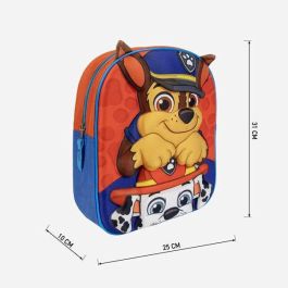 Mochila infantil 3D aplicaciones paw patrol 22.0 x 27.0 x 1.0 cm