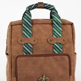 Cerdá Mochila Casual Harry Potter Slytherin de Polipiel - Edad 3+ (Marrón)
