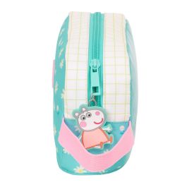 Portameriendas Térmico Peppa Pig Pretty flowers Amarillo Menta 21,5 x 12 x 6,5 cm