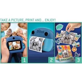 Lisciani Giochi LIS8008324107247 Cámara Instantánea PRINT CAM STITCH Lente Dual, Efectos, Marcos, Impresión Instantánea