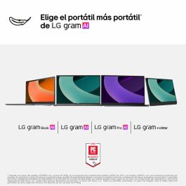 LG Gram 15Z80T-G.AU75B Portátil AMD Ryzen AI 7 350, 16 GB LPDDR5x-SDRAM, 512 GB SSD, Pantalla Full HD 15.6", Windows 11 Home, Negro