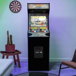 Arcade1Up HS-5 Máquina Arcade Street Fighter II Deluxe Wi-Fi, 14 Juegos Capcom, Multijugador Online, Monitor 17", 5+ pies Arcade1Up HS-5 Máquina Arcade Street Fighter II Deluxe Wi-Fi, 14 Juegos Capcom, Multijugador Online, Monitor 17", 5+ pies