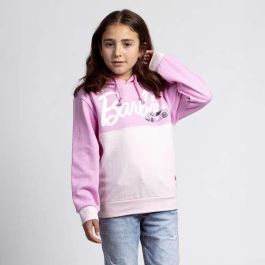 Barbie Sudadera con Capucha de Algodón Cepillado Color Rosa para Niña, Talla 12 Años Barbie Sudadera con Capucha de Algodón Cepillado Color Rosa para Niña, Talla 12 Años