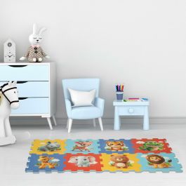 Color Baby Puzzle de Goma Eva con Animales - 8 Piezas Encajables, 120x60 cm - Para Bebés y Niños desde 10 Meses
