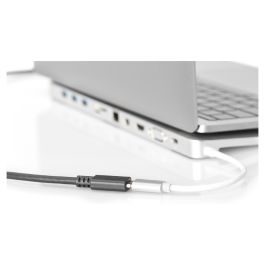 Digitus Cable Extensor/Alargador USB 2.0 Tipo C Macho a Tipo C Hembra 1.5 Metros, Velocidad 480 Mbps, Negro