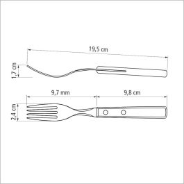 Juego para asado 14 piezas fsc polywood castaño tramontina