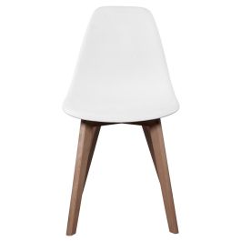 Home Deco Kids Silla Infantil Blanca Scandina para Niños Diseño Nórdico Patas Madera