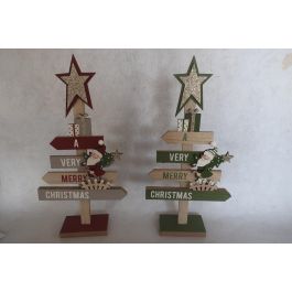 Decoracion Navidad Tradicional DKD Home Decor Rojo Verde 6 x 37 x 18 cm (6 Unidades) Precio: 25.5899996. SKU: B1CW7DMQXQ